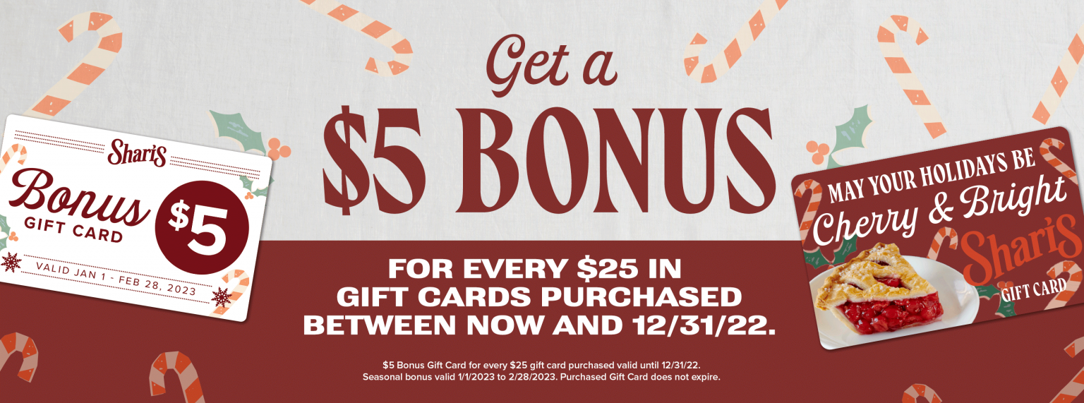 Gift Cards Shari’s Restaurant