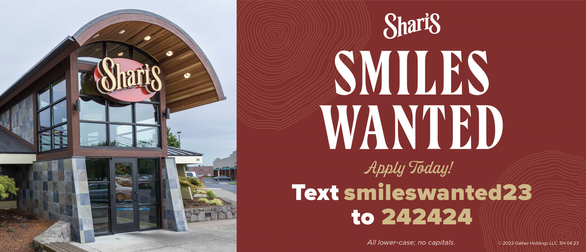 Shari’s Restaurant You're Always at Shari's