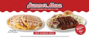 Summer Menu - Blueberry Lace Pancakes and Ribs