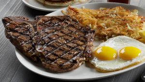 Shari's T-bone Egg Breakfast Fathers Day Special