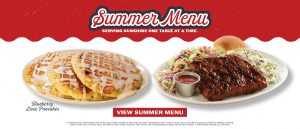 Summer Menu - Blueberry Lace Pancakes and Ribs